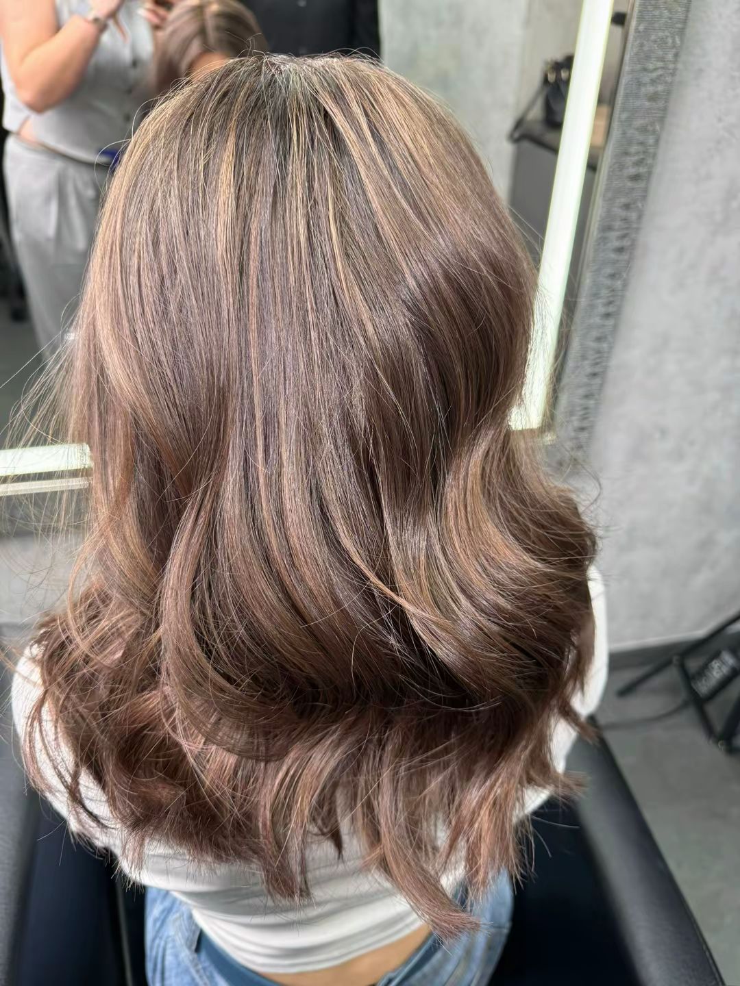 Balayage realizat în salon